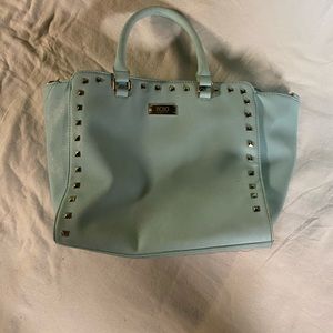 Blue bag with gold studs